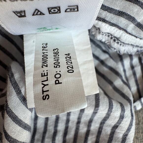 Vineyard Vines Blue White Striped Button Up Cotton Short Sleeve Top XL-Preppy - Picture 11 of 11